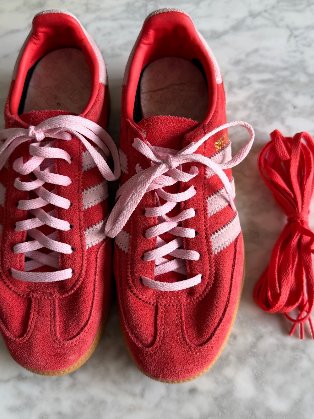 Adidas Women’s Red & Pink Suede Spezial Sneakers US size 6